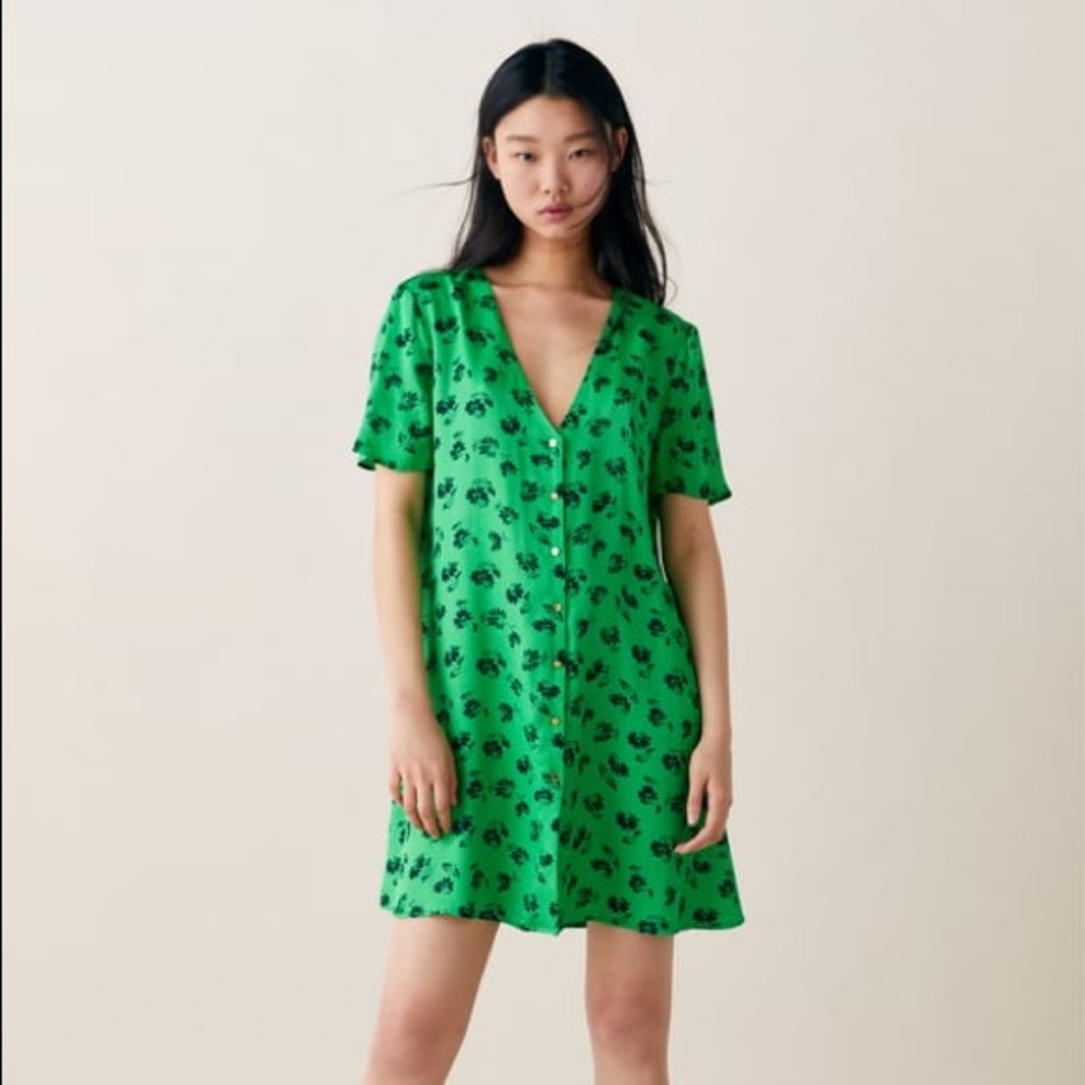 NWT Zara Floral Print Dress